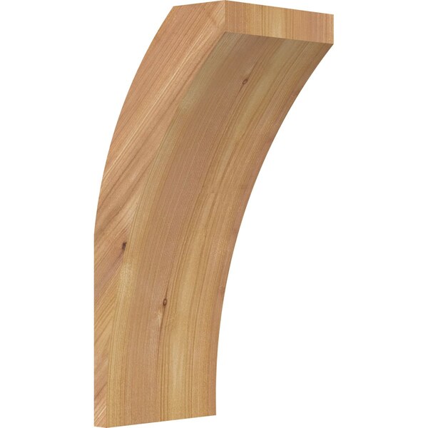 Ekena Millwork 5 1/2"W x 6"D x 14"H Thorton Smooth Knee Brace, Western Red Cedar BRC06X06X14THR00SWR - main